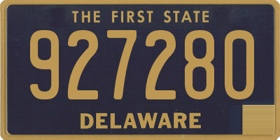 DE license plate 927280