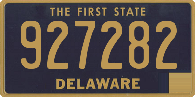 DE license plate 927282