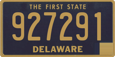 DE license plate 927291