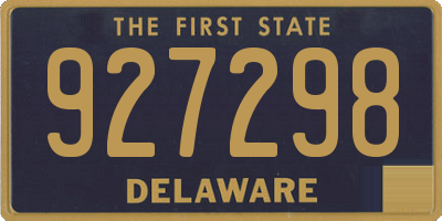 DE license plate 927298