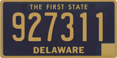 DE license plate 927311