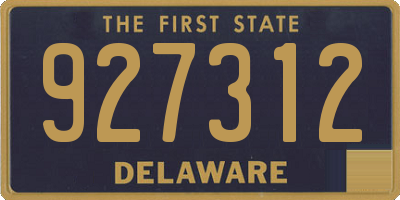 DE license plate 927312