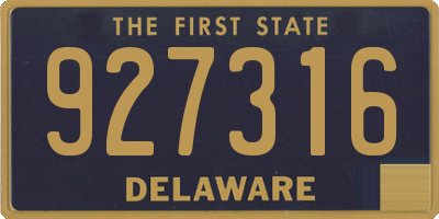 DE license plate 927316
