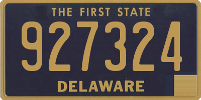 DE license plate 927324