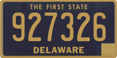 DE license plate 927326