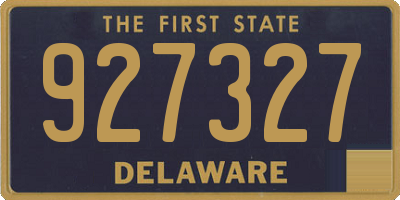 DE license plate 927327