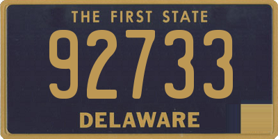 DE license plate 92733