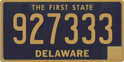 DE license plate 927333