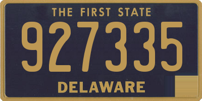 DE license plate 927335