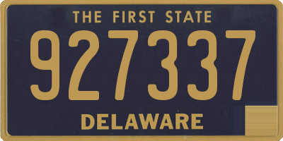 DE license plate 927337