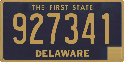 DE license plate 927341