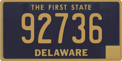 DE license plate 92736