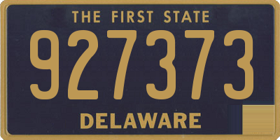 DE license plate 927373