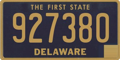 DE license plate 927380