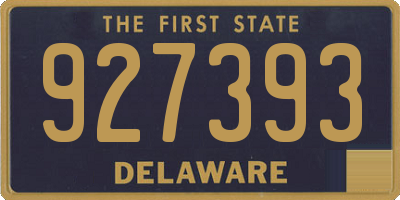 DE license plate 927393