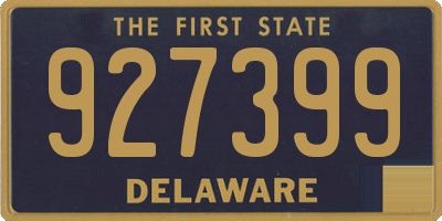 DE license plate 927399