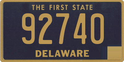 DE license plate 92740