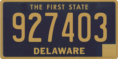 DE license plate 927403