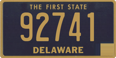 DE license plate 92741