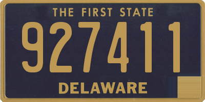 DE license plate 927411