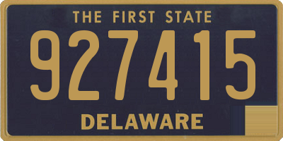 DE license plate 927415