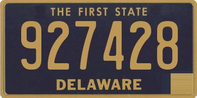 DE license plate 927428