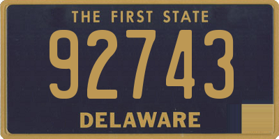 DE license plate 92743
