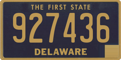 DE license plate 927436