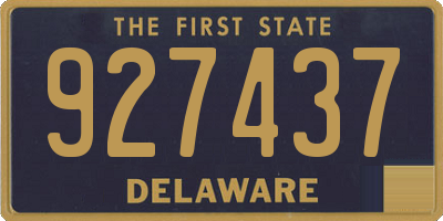 DE license plate 927437