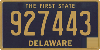 DE license plate 927443