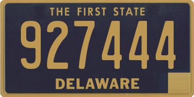 DE license plate 927444