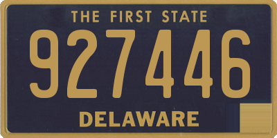 DE license plate 927446