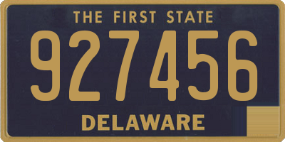 DE license plate 927456