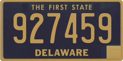 DE license plate 927459