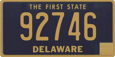 DE license plate 92746