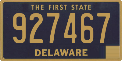 DE license plate 927467