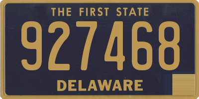 DE license plate 927468