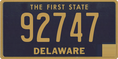 DE license plate 92747