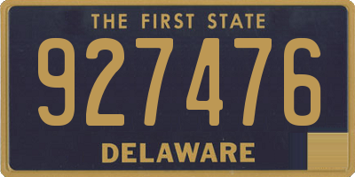 DE license plate 927476