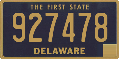 DE license plate 927478