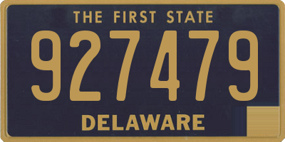 DE license plate 927479
