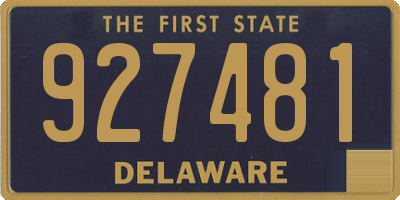 DE license plate 927481