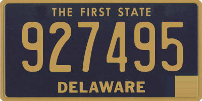 DE license plate 927495