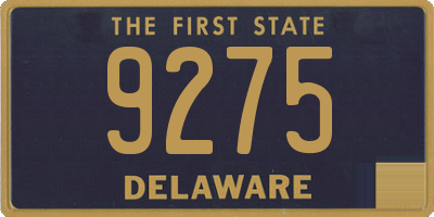DE license plate 9275