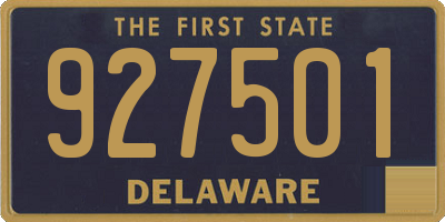 DE license plate 927501