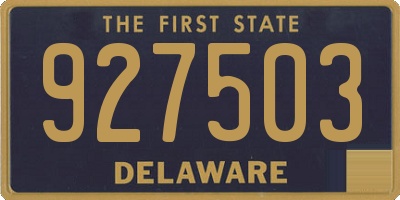 DE license plate 927503