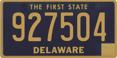 DE license plate 927504