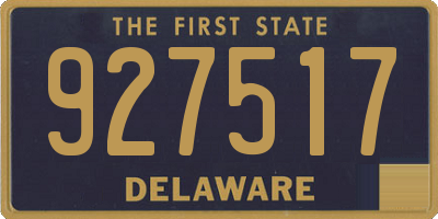 DE license plate 927517