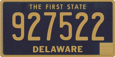 DE license plate 927522