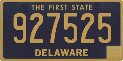 DE license plate 927525